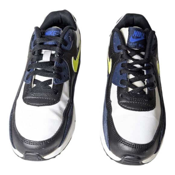 NIKE Air Max 90 "Midnight Navy Bolt" Running Shoes Size 6.5Y/W8 - Picture 4 of 12